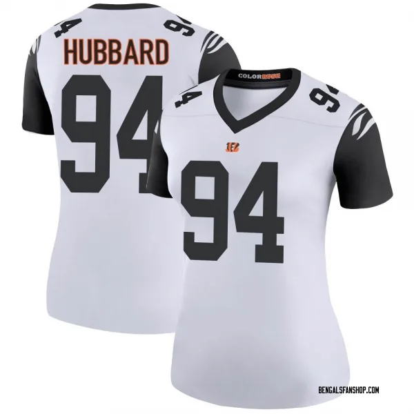Women's Sam Hubbard Cincinnati Bengals Legend White Color Rush Jersey