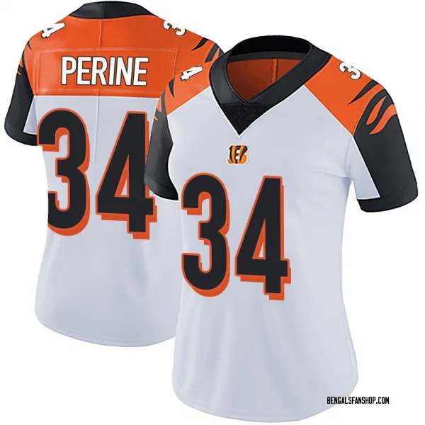 Women's Samaje Perine Cincinnati Bengals Limited White Vapor Untouchable Jersey