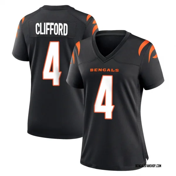 Women's Sean Clifford Cincinnati Bengals Game Black Team Color Jersey