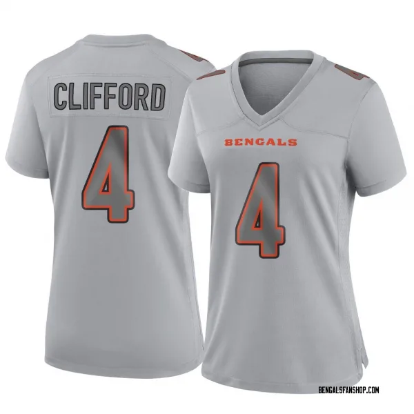 Women's Sean Clifford Cincinnati Bengals Game Gray Atmosphere Fashion Jersey