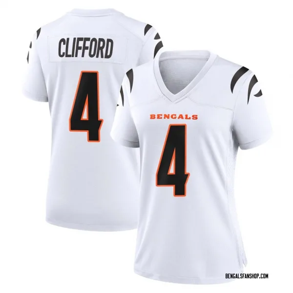 Women's Sean Clifford Cincinnati Bengals Game White Jersey