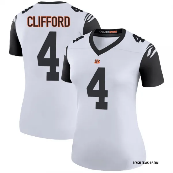 Women's Sean Clifford Cincinnati Bengals Legend White Color Rush Jersey