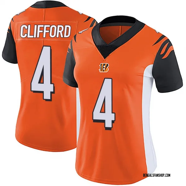 Women's Sean Clifford Cincinnati Bengals Limited Orange Vapor Untouchable Jersey