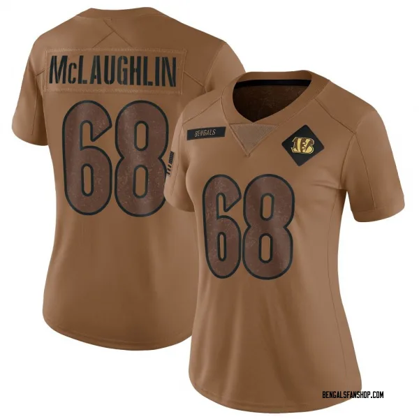 Women's Seth McLaughlin Cincinnati Bengals Limited Brown 2023 Salute To Service Jersey