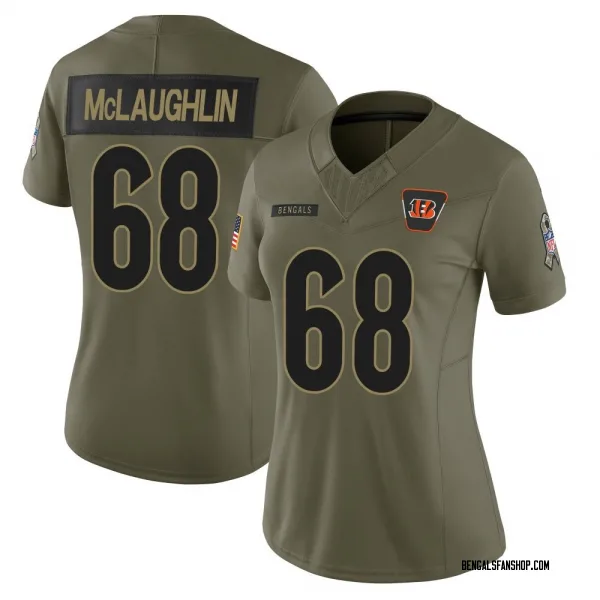 Women's Seth McLaughlin Cincinnati Bengals Limited Olive 2025 Salute to Service Jersey