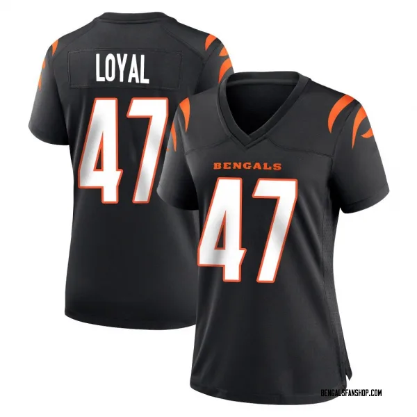Women's Shaquan Loyal Cincinnati Bengals Game Black Team Color Jersey