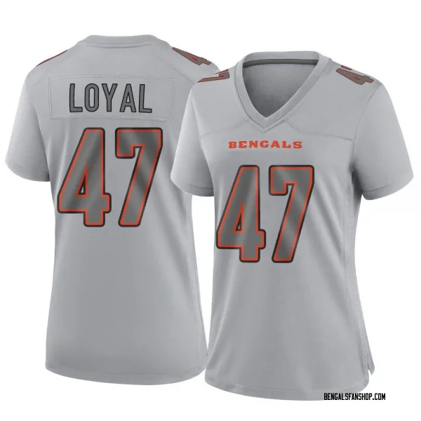Women's Shaquan Loyal Cincinnati Bengals Game Gray Atmosphere Fashion Jersey