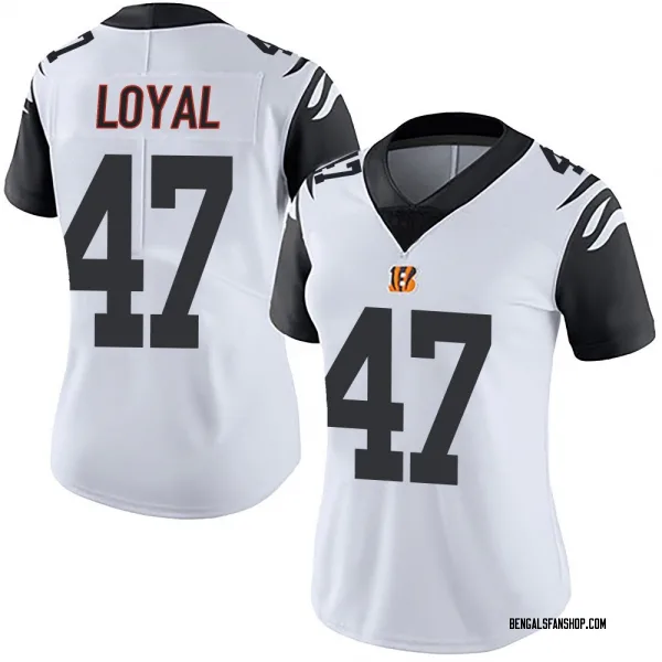 Women's Shaquan Loyal Cincinnati Bengals Limited White Color Rush Vapor Untouchable Jersey