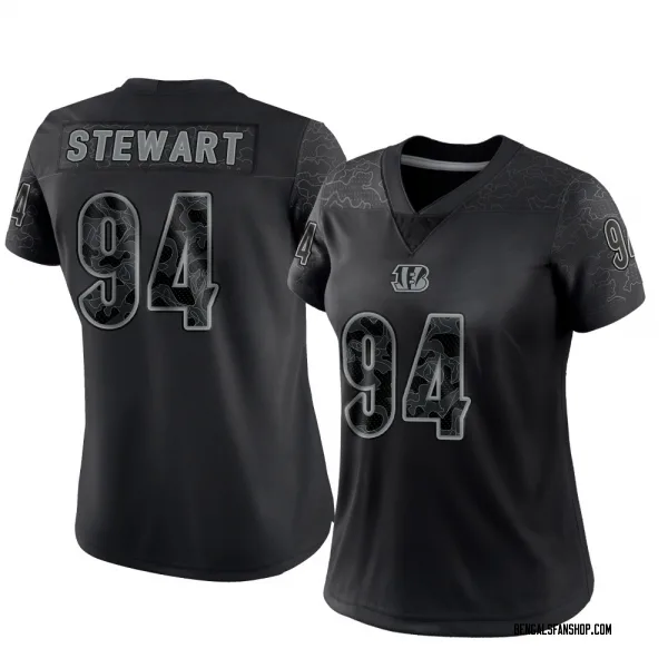 Women's Shemar Stewart Cincinnati Bengals Limited Black Reflective Jersey