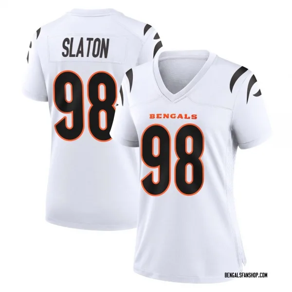 Women's T.J. Slaton Cincinnati Bengals Game White Jersey