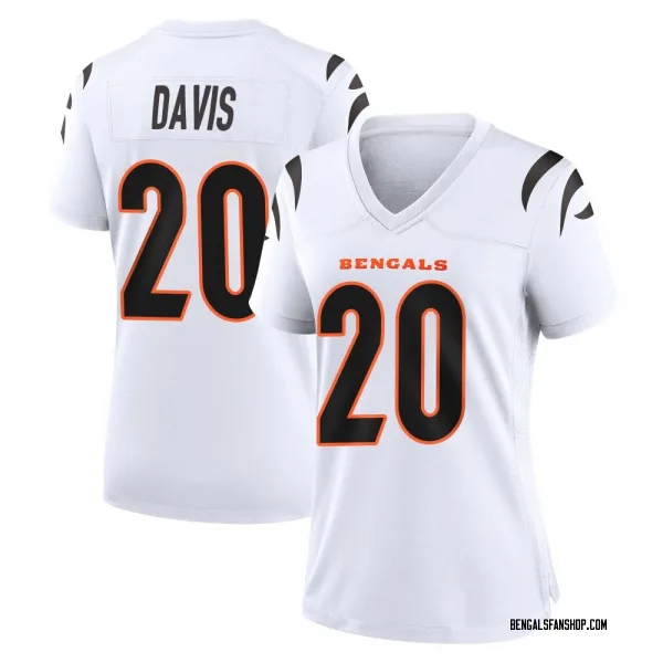 Women's Tacario Davis Cincinnati Bengals Game White Jersey