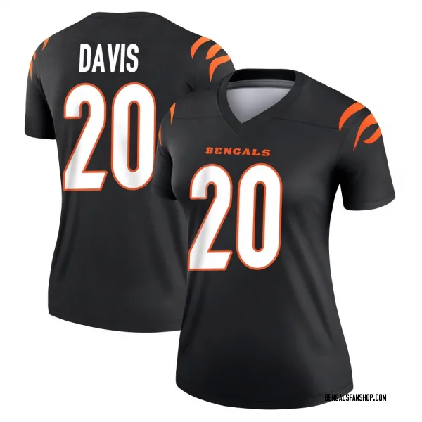 Women's Tacario Davis Cincinnati Bengals Legend Black Jersey