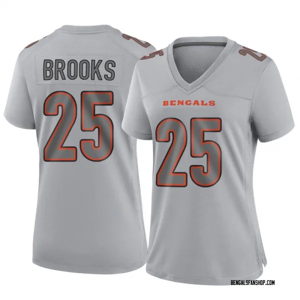 Women's Tahj Brooks Cincinnati Bengals Game Gray Atmosphere Fashion Jersey