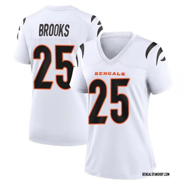 Women's Tahj Brooks Cincinnati Bengals Game White Jersey