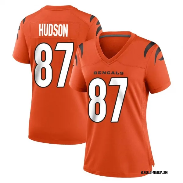 Women's Tanner Hudson Cincinnati Bengals Game Orange Jersey