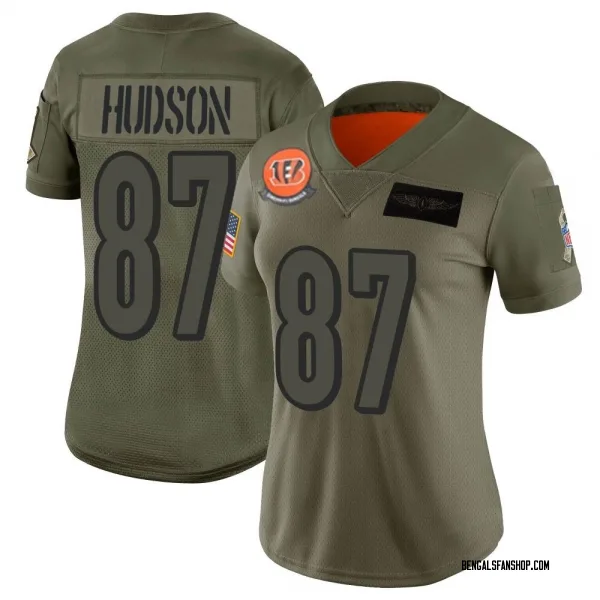 Women's Tanner Hudson Cincinnati Bengals Limited Camo 2019 Salute to Service Jersey