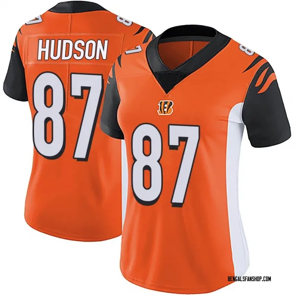 Women's Tanner Hudson Cincinnati Bengals Limited Orange Vapor Untouchable Jersey