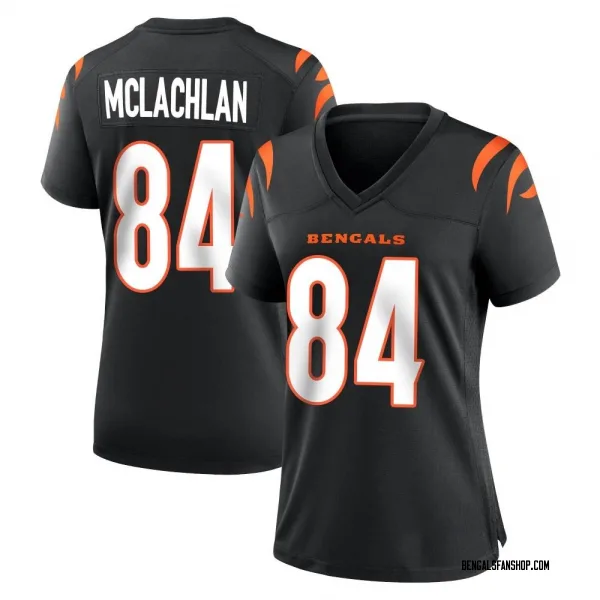 Women's Tanner McLachlan Cincinnati Bengals Game Black Team Color Jersey