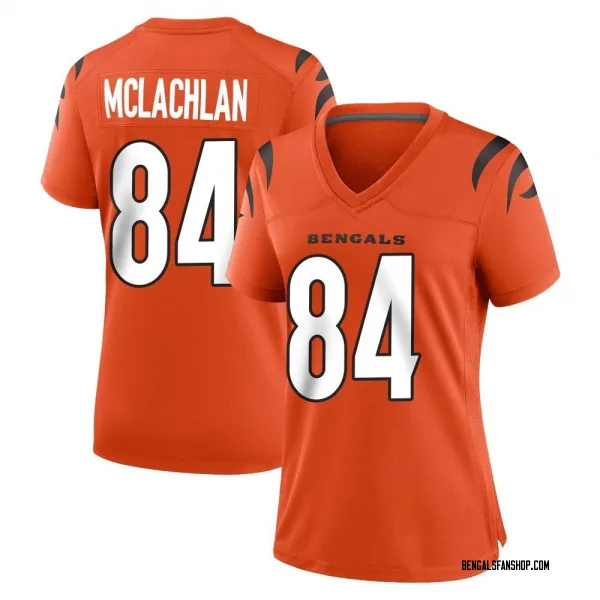 Women's Tanner McLachlan Cincinnati Bengals Game Orange Jersey