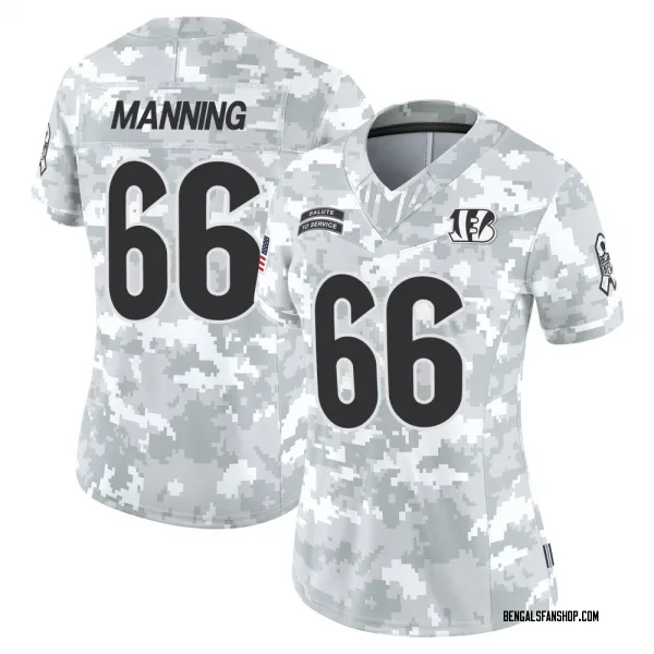 Women's Tashawn Manning Cincinnati Bengals Limited Arctic Camo 2024 Salute to Service Jersey