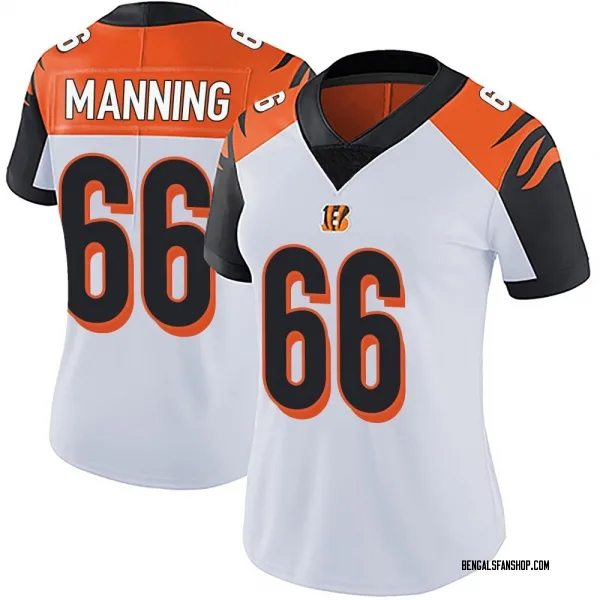Women's Tashawn Manning Cincinnati Bengals Limited White Vapor Untouchable Jersey