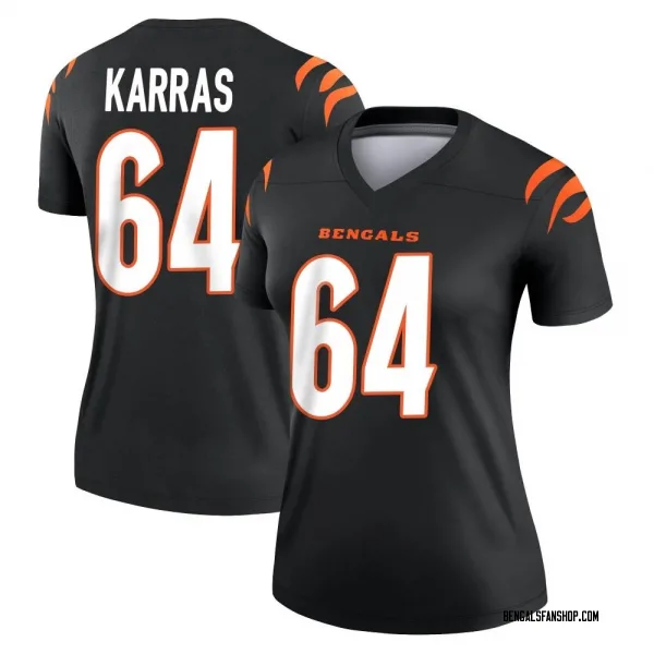 Women's Ted Karras Cincinnati Bengals Legend Black Jersey