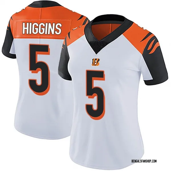 Women's Tee Higgins Cincinnati Bengals Limited White Vapor Untouchable Jersey