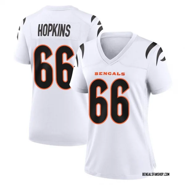 Women's Trey Hopkins Cincinnati Bengals Game White Jersey