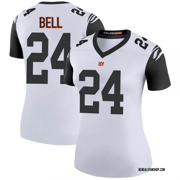 Women's Vonn Bell Cincinnati Bengals Legend White Color Rush Jersey