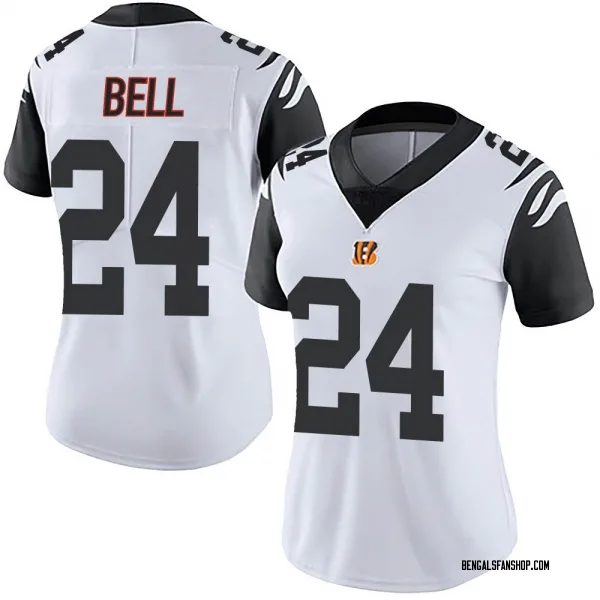 Women's Vonn Bell Cincinnati Bengals Limited White Color Rush Vapor Untouchable Jersey