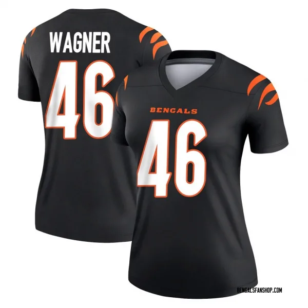 Women's William Wagner Cincinnati Bengals Legend Black Jersey