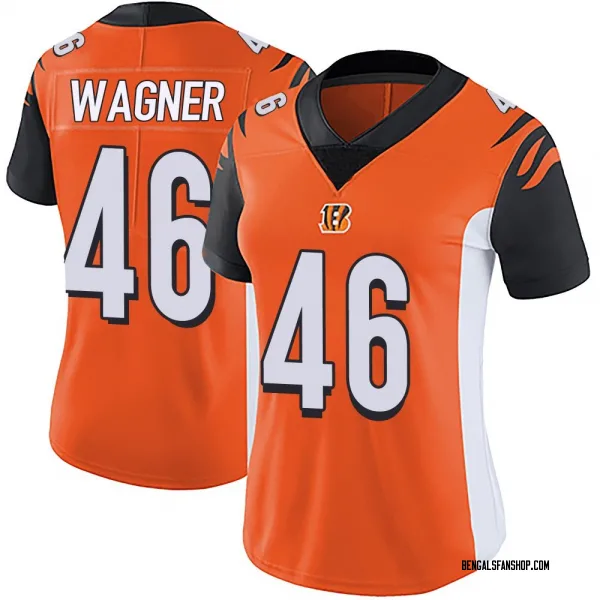 Women's William Wagner Cincinnati Bengals Limited Orange Vapor Untouchable Jersey