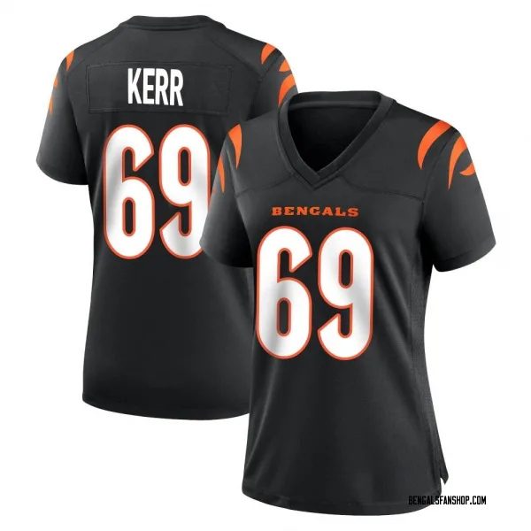 Women's Zach Kerr Cincinnati Bengals Game Black Team Color Jersey
