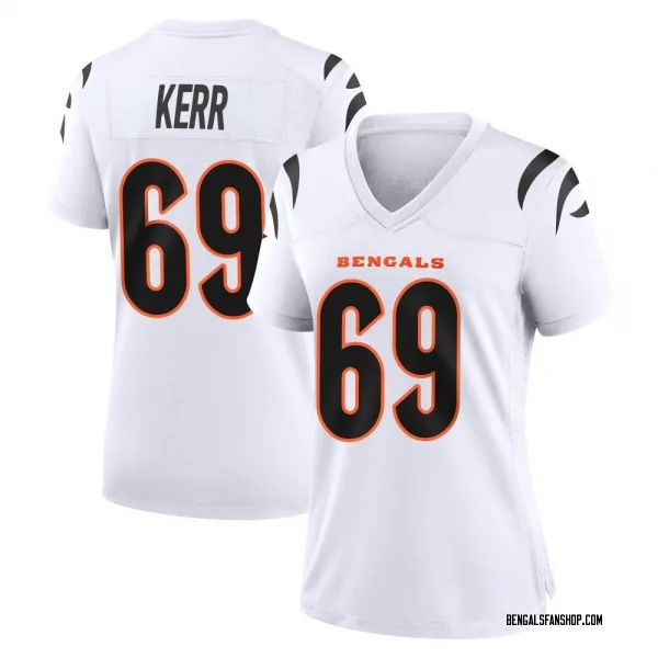 Women's Zach Kerr Cincinnati Bengals Game White Jersey