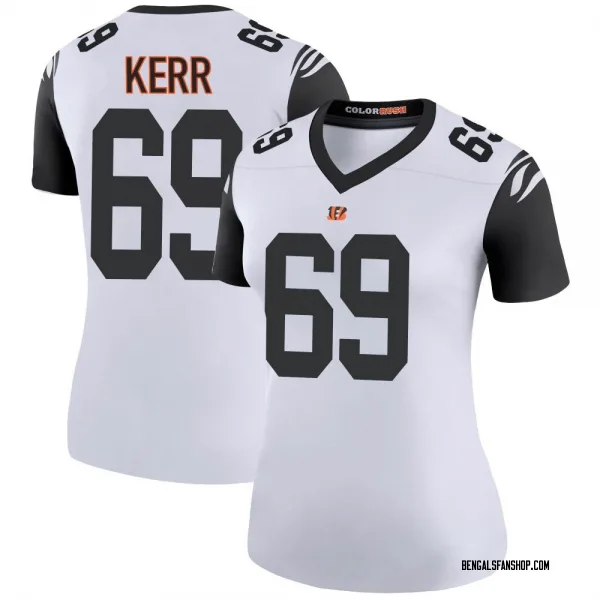 Women's Zach Kerr Cincinnati Bengals Legend White Color Rush Jersey