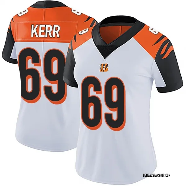 Women's Zach Kerr Cincinnati Bengals Limited White Vapor Untouchable Jersey