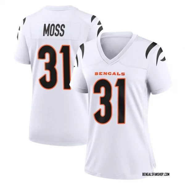 Women's Zack Moss Cincinnati Bengals Game White Jersey