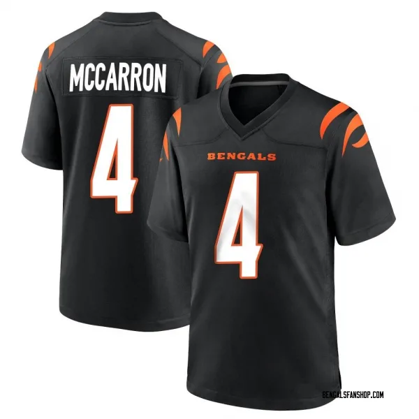 Youth AJ McCarron Cincinnati Bengals Game Black Team Color Jersey
