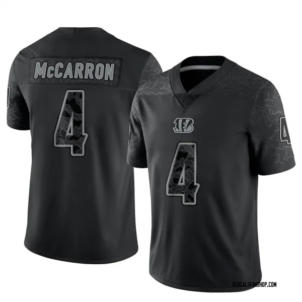 Youth AJ McCarron Cincinnati Bengals Limited Black Reflective Jersey