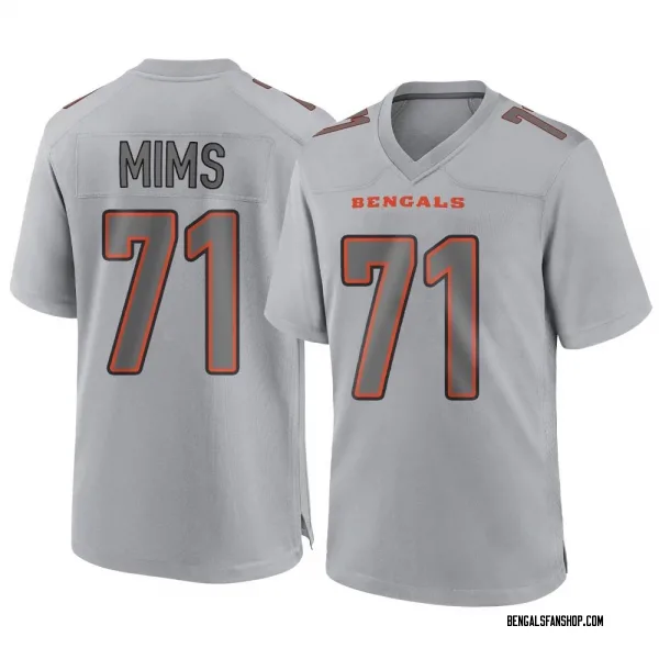 Youth Amarius Mims Cincinnati Bengals Game Gray Atmosphere Fashion Jersey