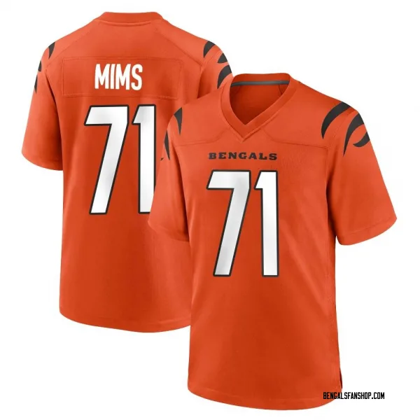 Youth Amarius Mims Cincinnati Bengals Game Orange Jersey