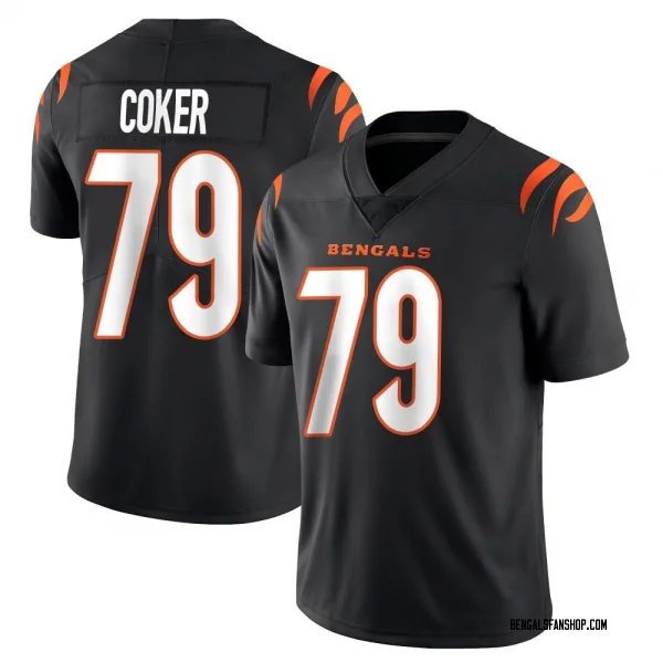 Youth Andrew Coker Cincinnati Bengals Limited Black Team Color Vapor Untouchable Jersey