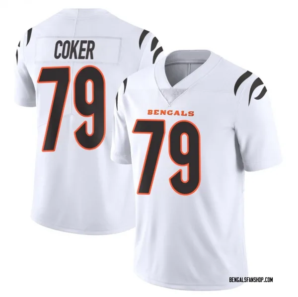 Youth Andrew Coker Cincinnati Bengals Limited White Vapor Untouchable Jersey
