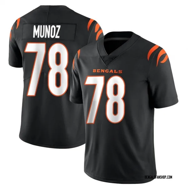 Youth Anthony Munoz Cincinnati Bengals Limited Black Team Color Vapor Untouchable Jersey