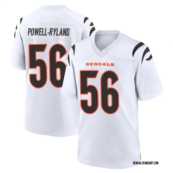 Youth Antwaun Powell-Ryland Cincinnati Bengals Game White Jersey