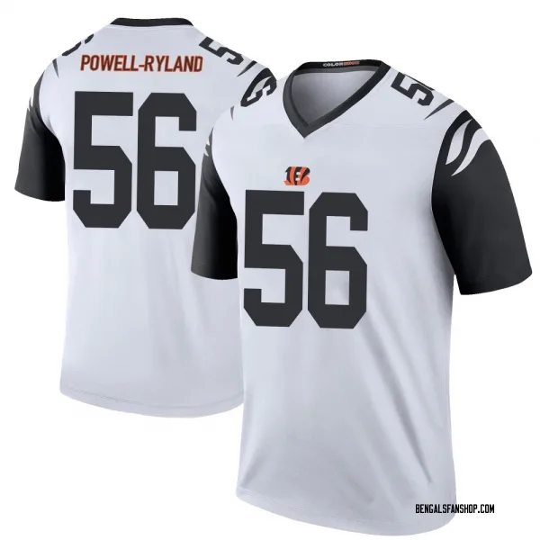 Youth Antwaun Powell-Ryland Cincinnati Bengals Legend White Color Rush Jersey
