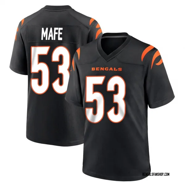Youth Boye Mafe Cincinnati Bengals Game Black Team Color Jersey