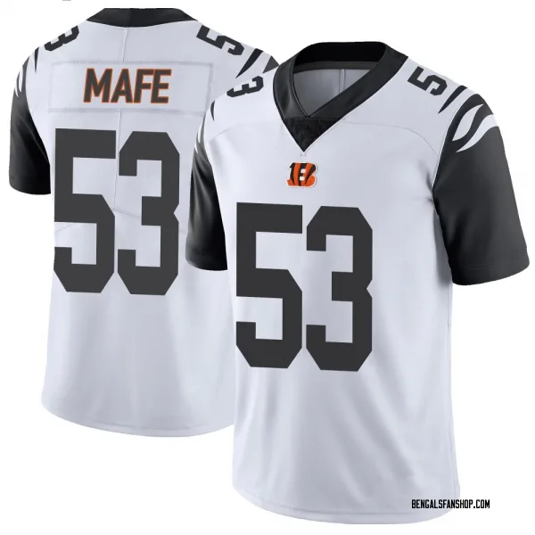 Youth Boye Mafe Cincinnati Bengals Limited White Color Rush Vapor Untouchable Jersey