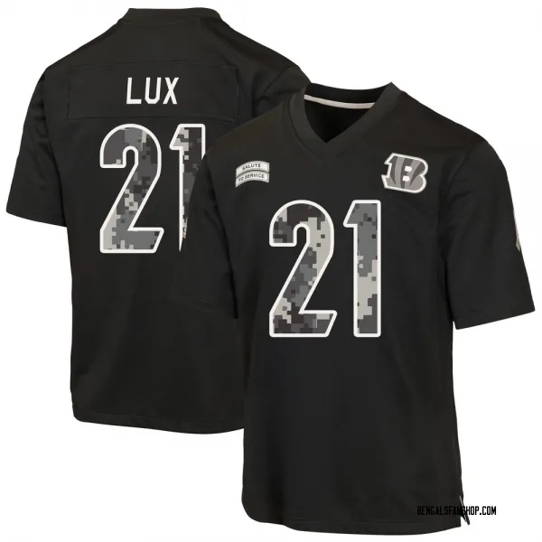 Youth Bralyn Lux Cincinnati Bengals Game Black 2026 Salute to Service Jersey