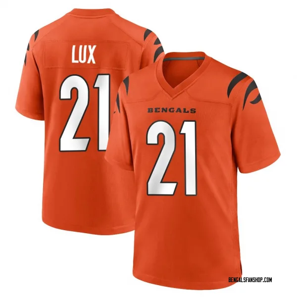 Youth Bralyn Lux Cincinnati Bengals Game Orange Jersey